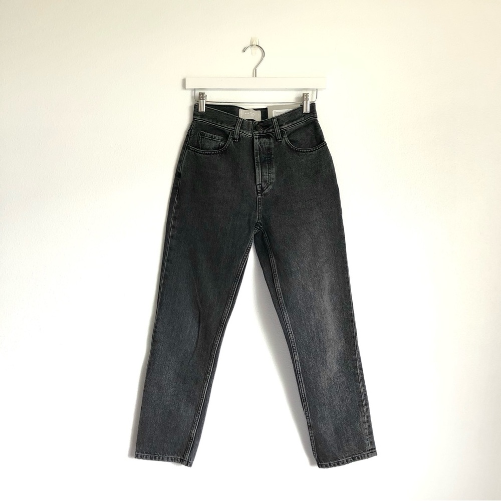 NWT Everlane The 90’s Cheeky Jeans Organic Cotton | Washed Black Size 24 Ankle
